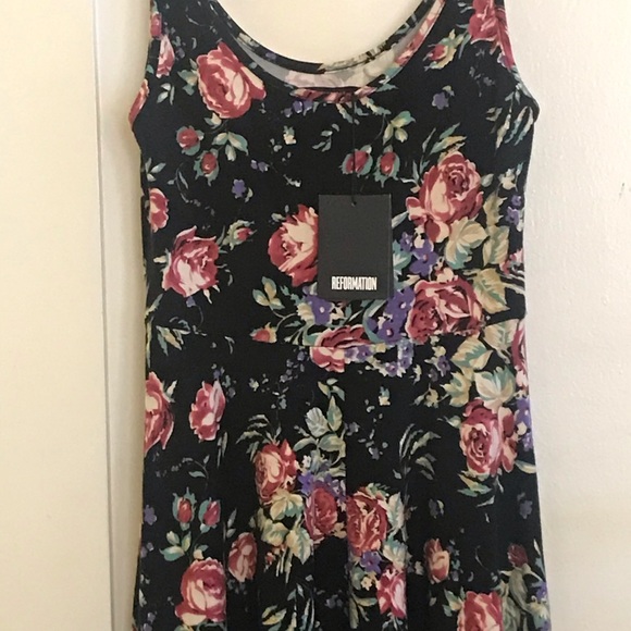 Reformation Cha Cha Dress in Bloom - Picture 2 of 8